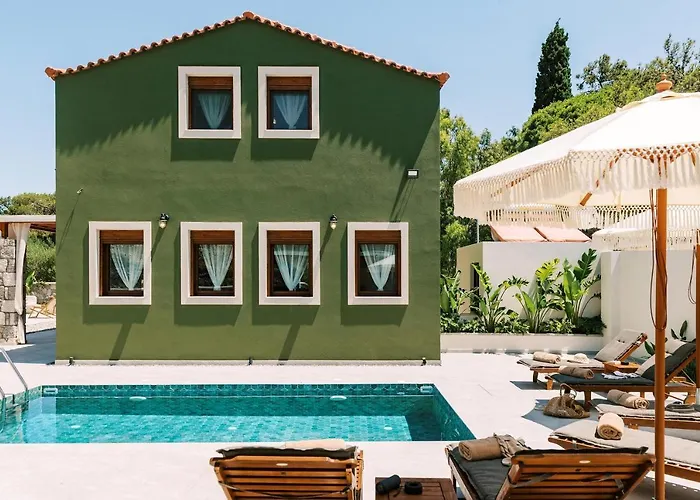 Villa Stavlos Luxury Stone House *